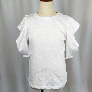 Habitual Kid Envelope Puff Sleeve Top T-shirt - white - girl 7/8